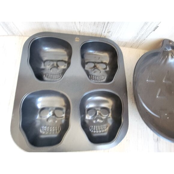 Baking mold pumpkin skull head kitchen accessory set home - Picture 3 of 8
